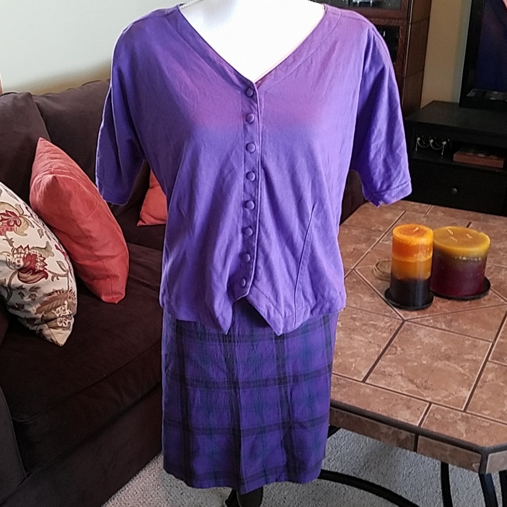 Vintage Mini Skirt and Top